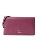 Gucci Dollar Calfskin Mini Swing Wallet Bag Purple