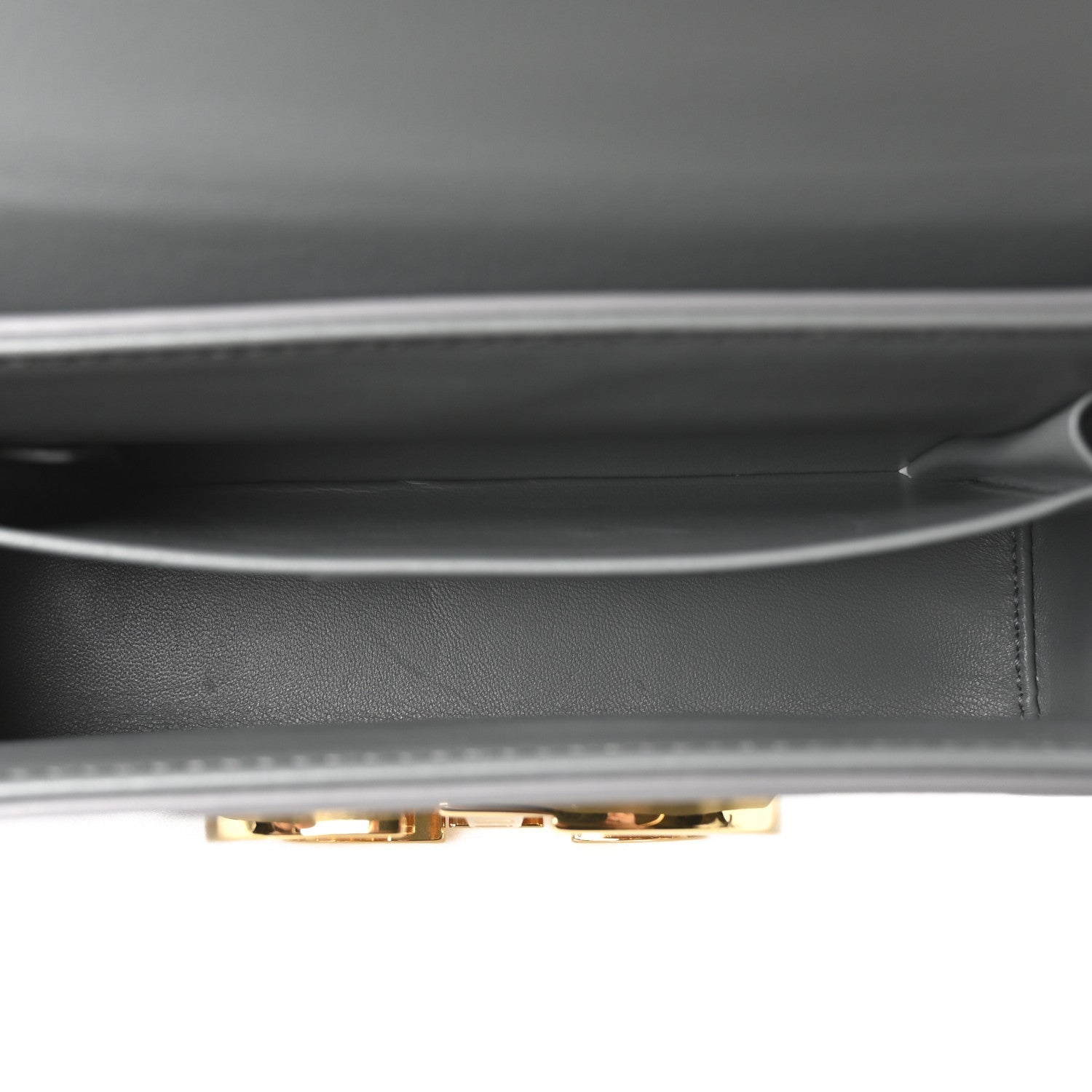 Christian Dior Box Calfskin 30 Montaigne Box Bag Gray