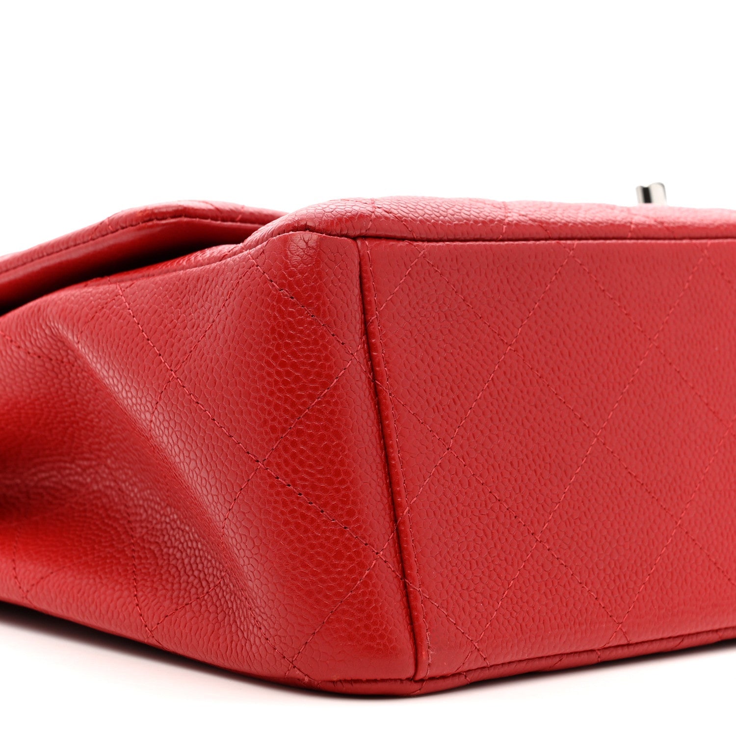 Chanel Caviar Quilted Maxi Double Flap Red