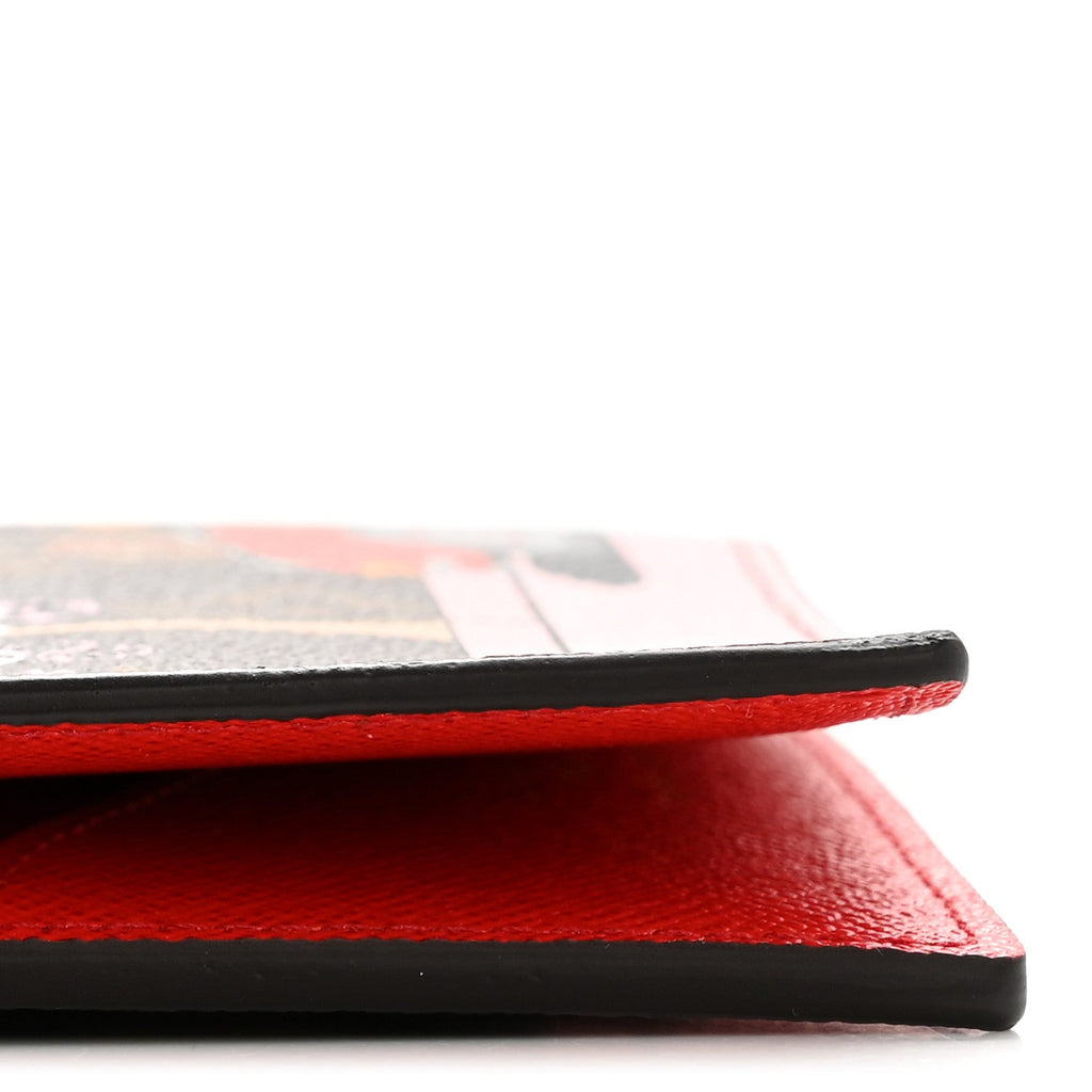 Louis Vuitton Monogram 2019 Christmas Animation Passport Cover Rouge