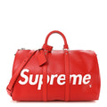 Louis Vuitton X Supreme Epi Keepall Bandouliere 45 Red