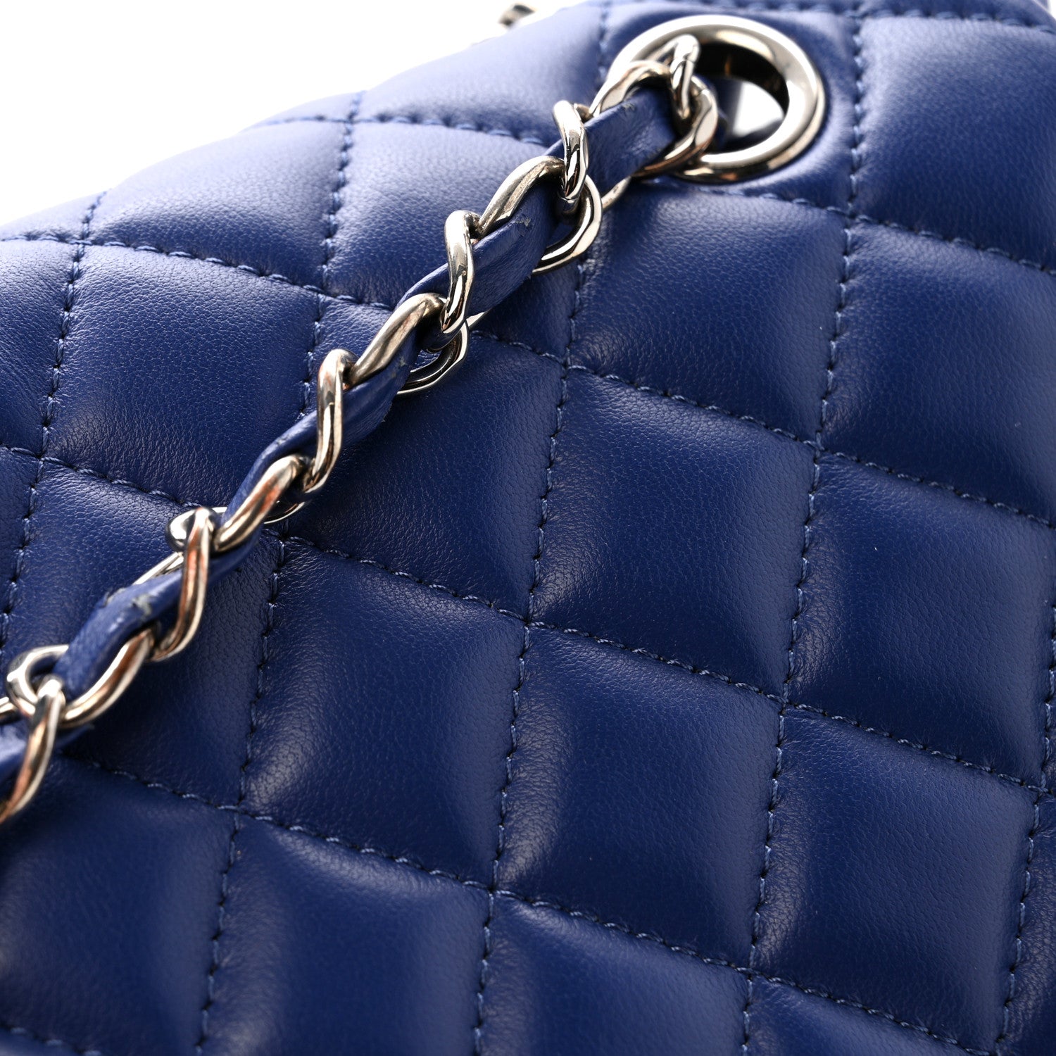 Chanel Lambskin Quilted Large Urban Spirit Backpack Blue