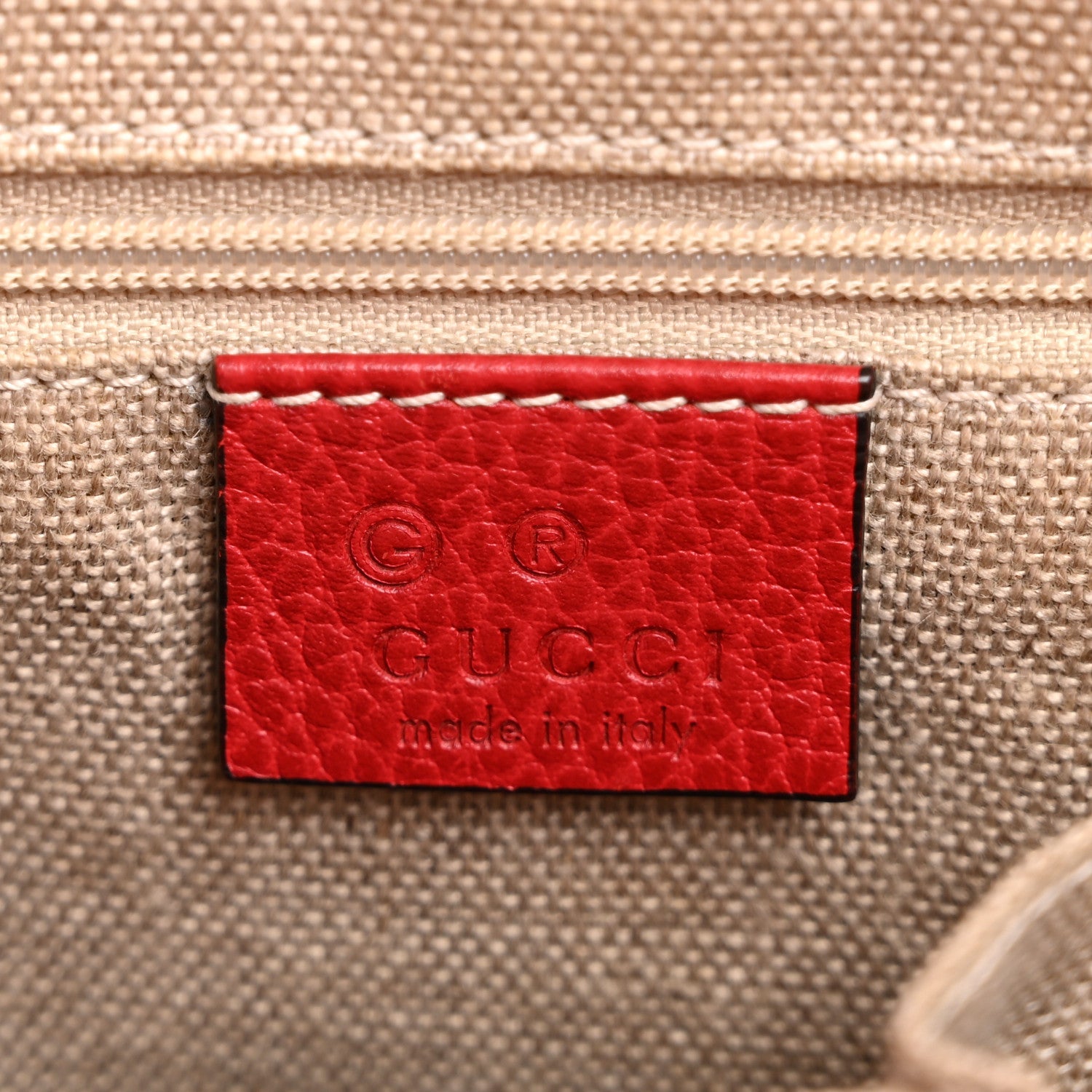 Gucci Monogram Small Bree Tote Red