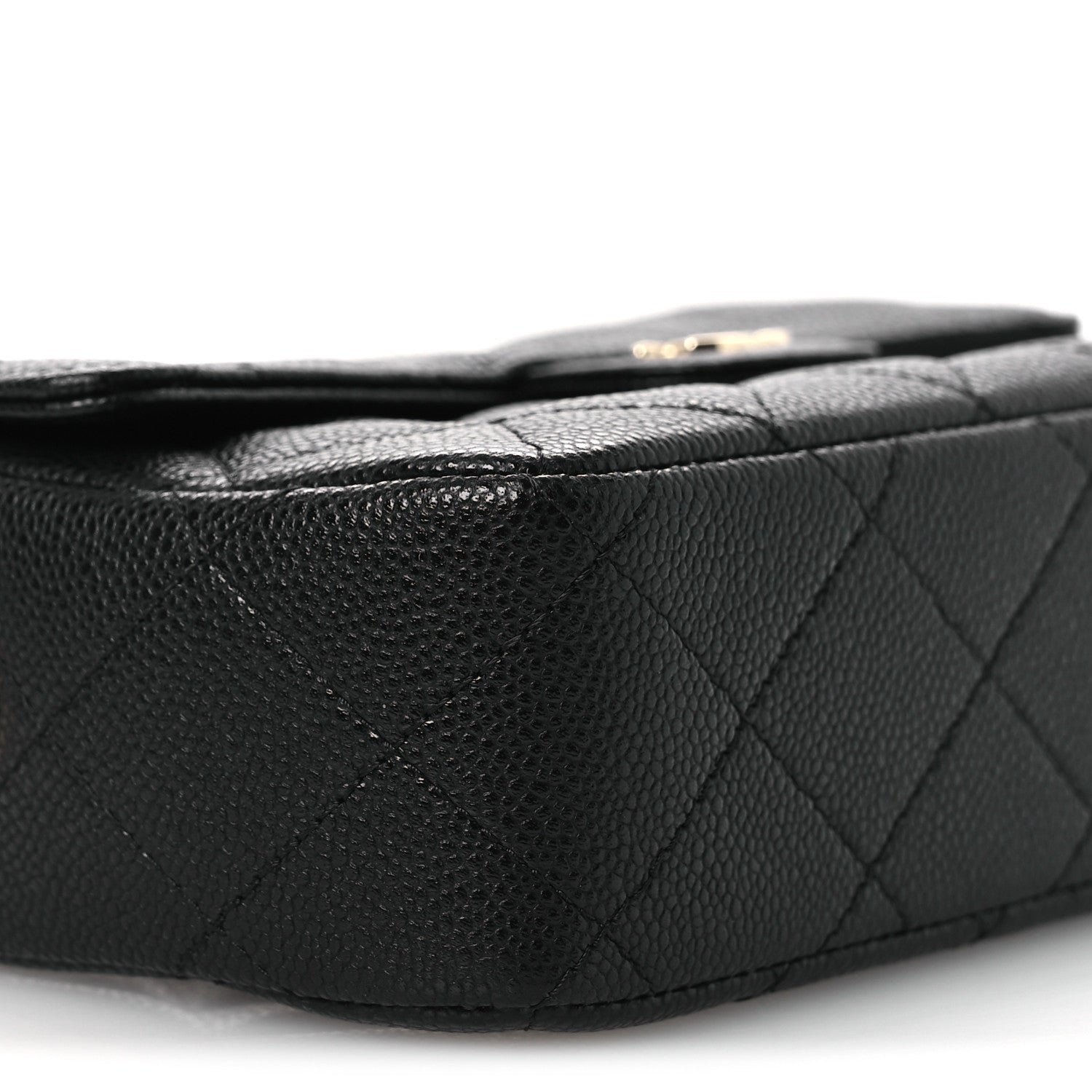 Chanel Caviar Quilted Chain Camera Bag Black