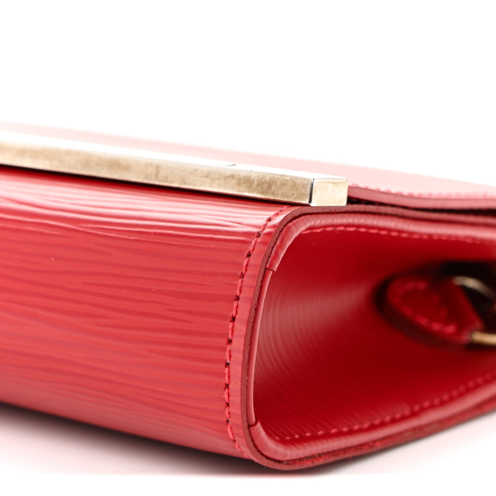 Louis Vuitton Epi Sevigne Clutch Red