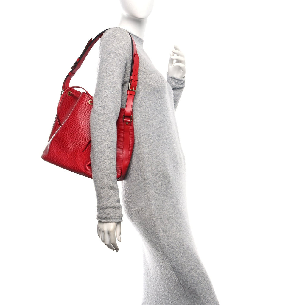 Louis Vuitton Epi Petit Noe Castillan Red