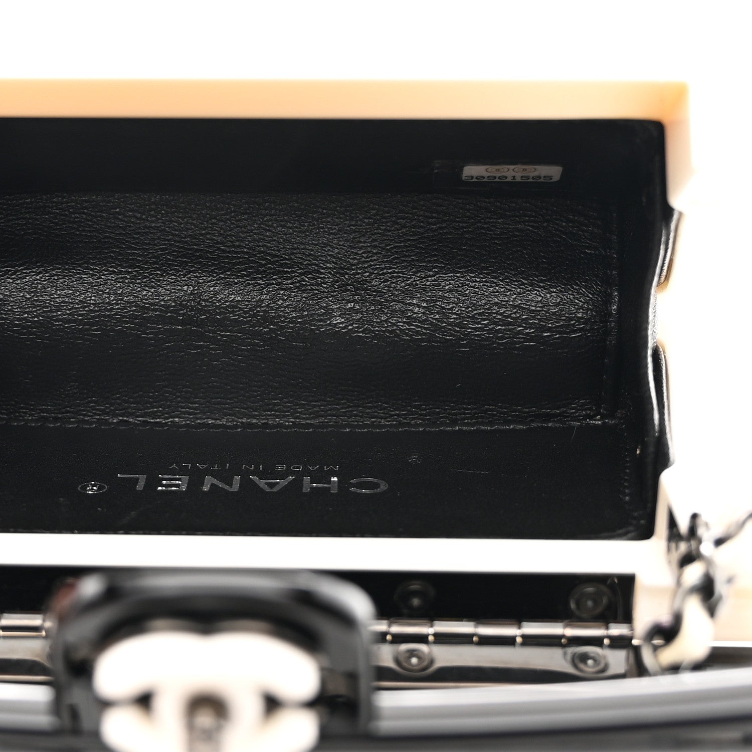 Chanel Plexiglass Plexi Coco Bag Black White