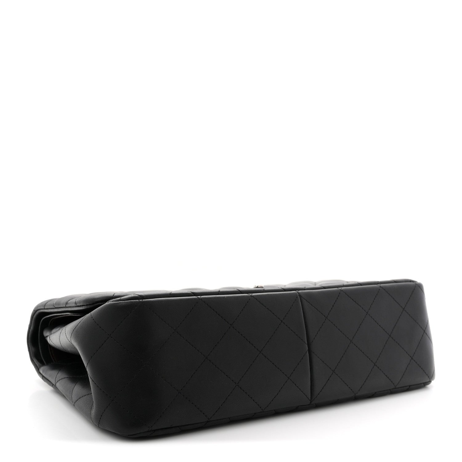 Chanel Lambskin Quilted Jumbo Double Flap Black