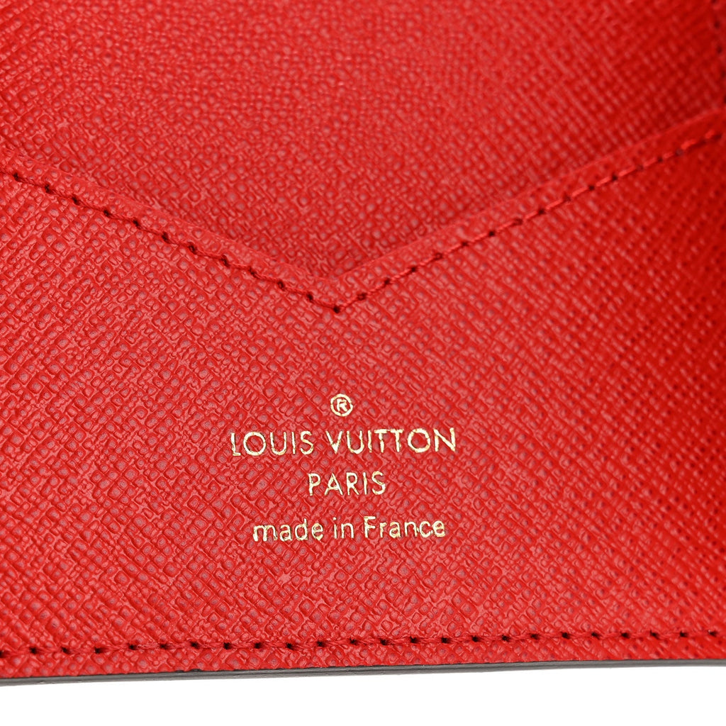 Louis Vuitton Monogram 2019 Christmas Animation Passport Cover Rouge