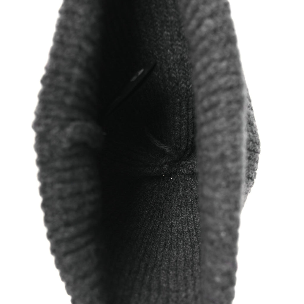 Prada Wool Cashmere Beanie Hat Grey