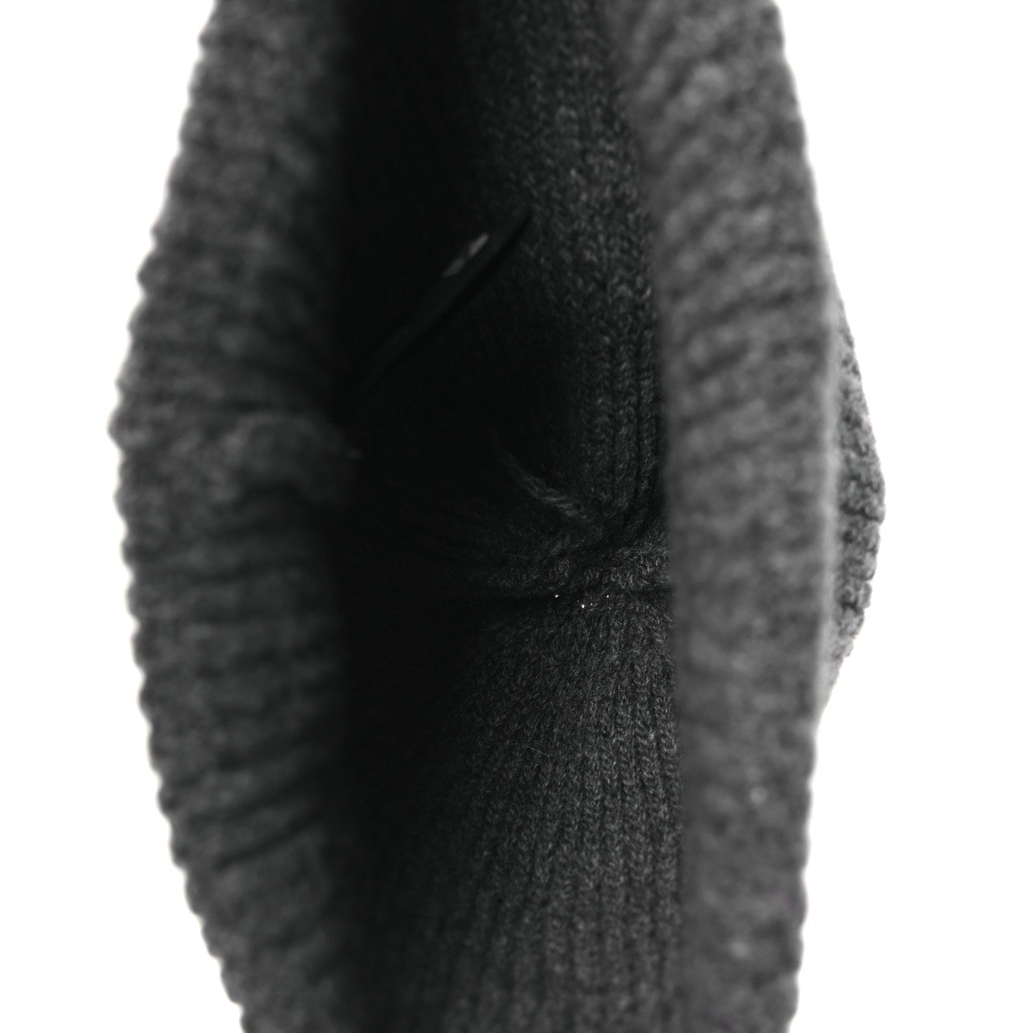 Prada Wool Cashmere Beanie Hat Grey