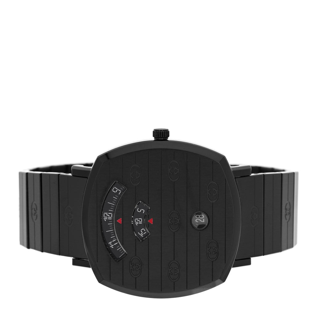Gucci PVD Stainless Steel 38mm Grip Quartz Watch Black