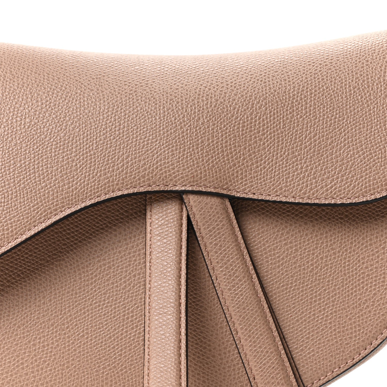 Christian Dior Grained Calfskin Saddle Bag Fard