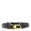 Louis Vuitton Calfskin 16mm Adjustable Shoulder Strap Black