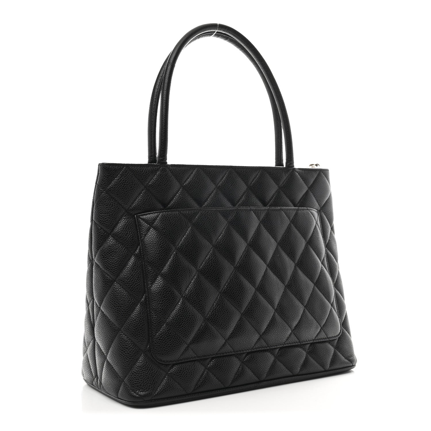 Chanel Caviar Quilted Medallion Tote Black