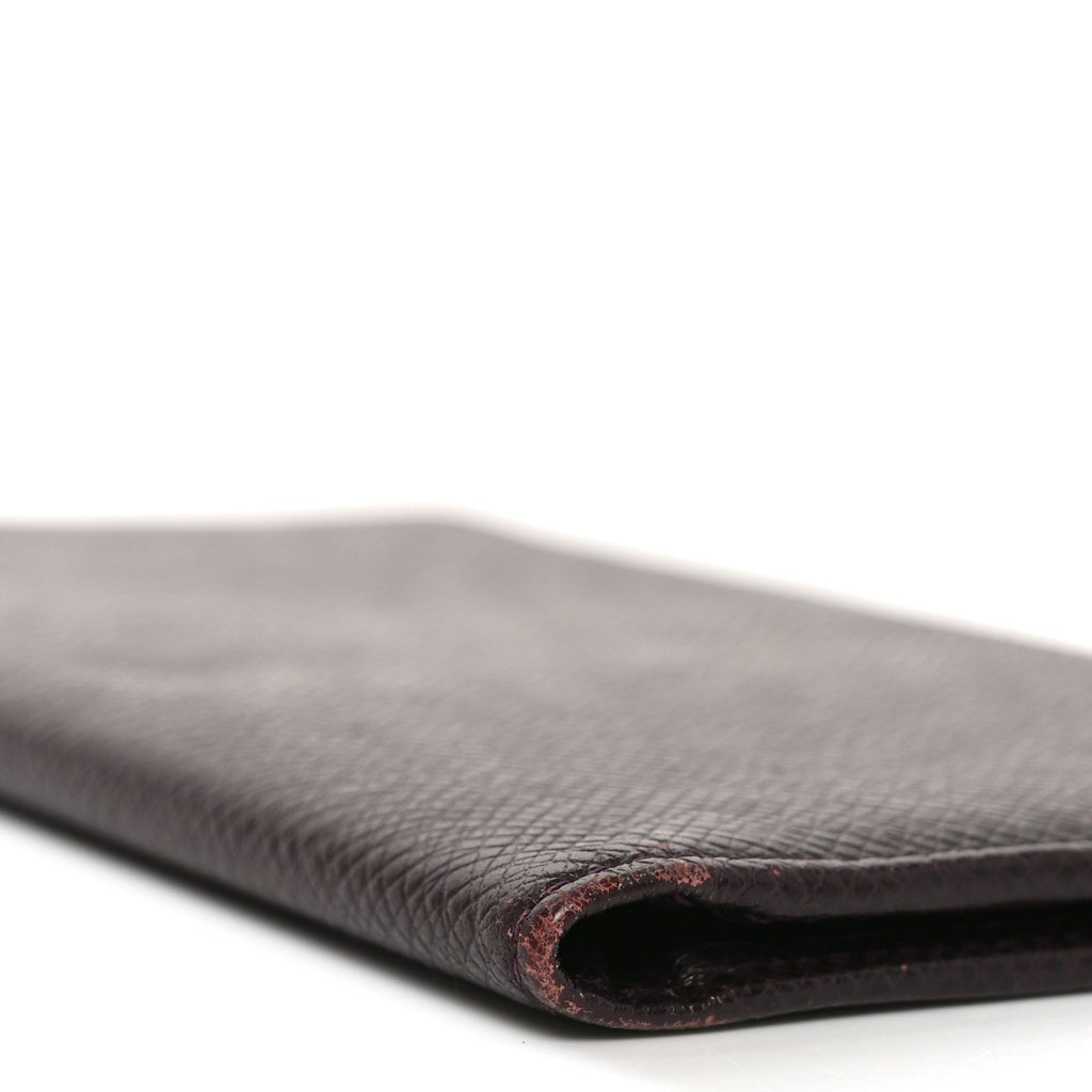 Louis Vuitton Taiga Porte Valeurs Organizer Wallet Acajou