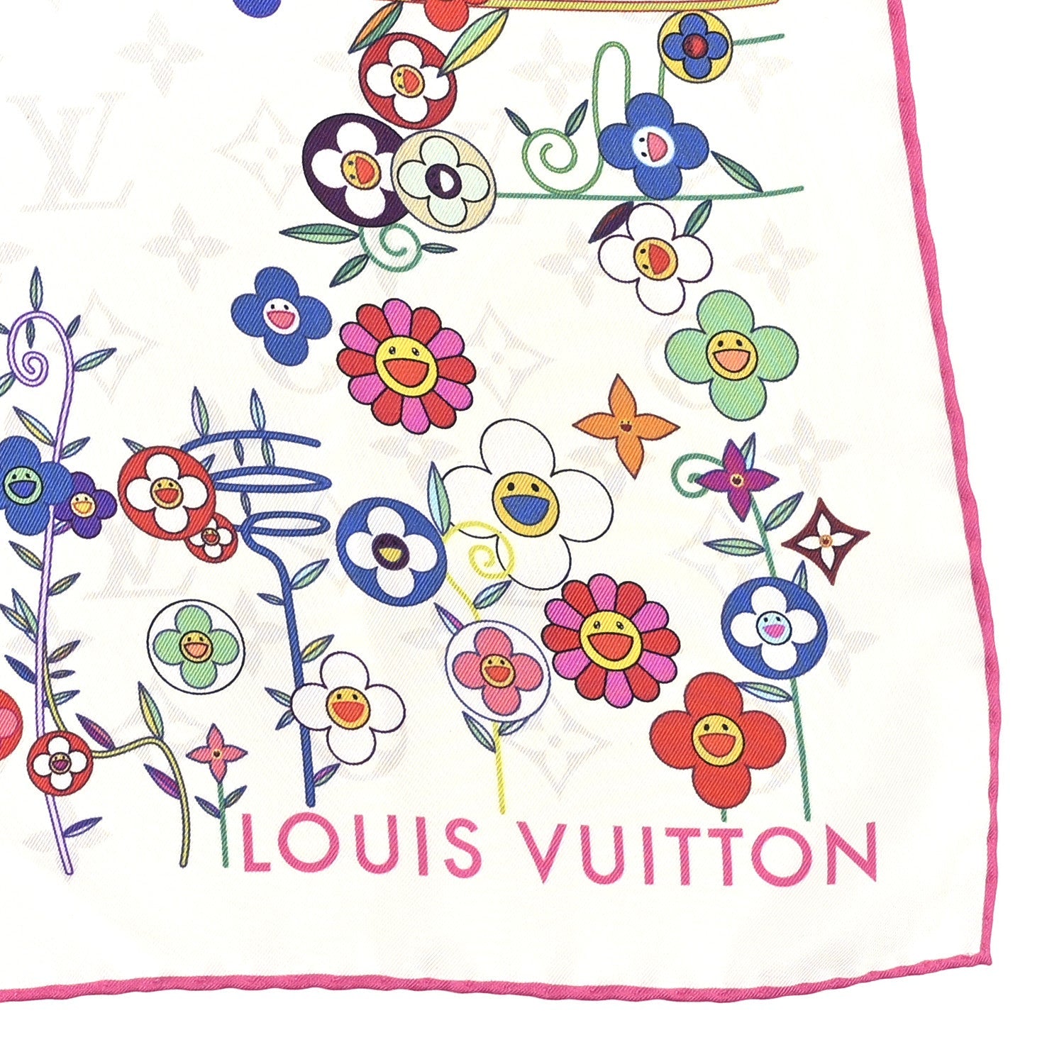Louis Vuitton LV X TM Silk Superflat Monogram Bandeau White