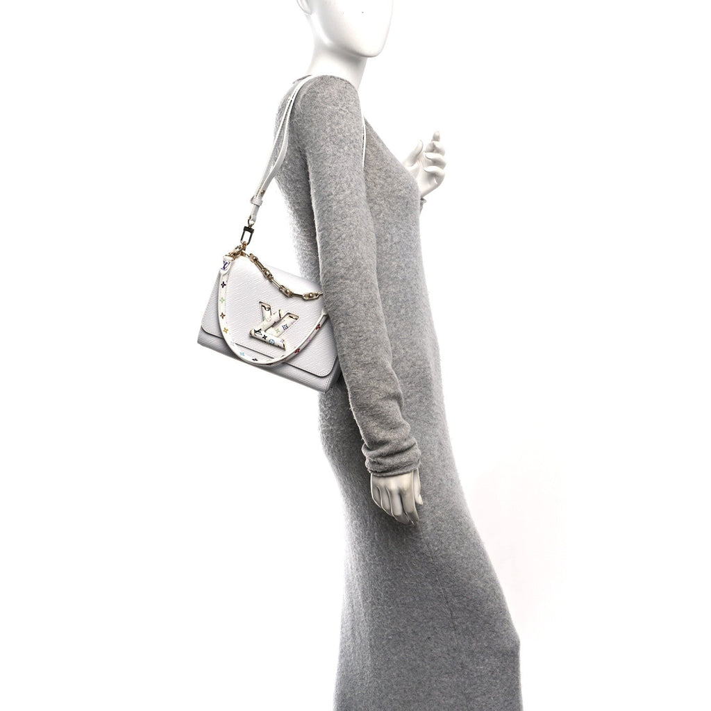 Louis Vuitton LV X TM Epi Twist MM Slim Shoulder Bag White
