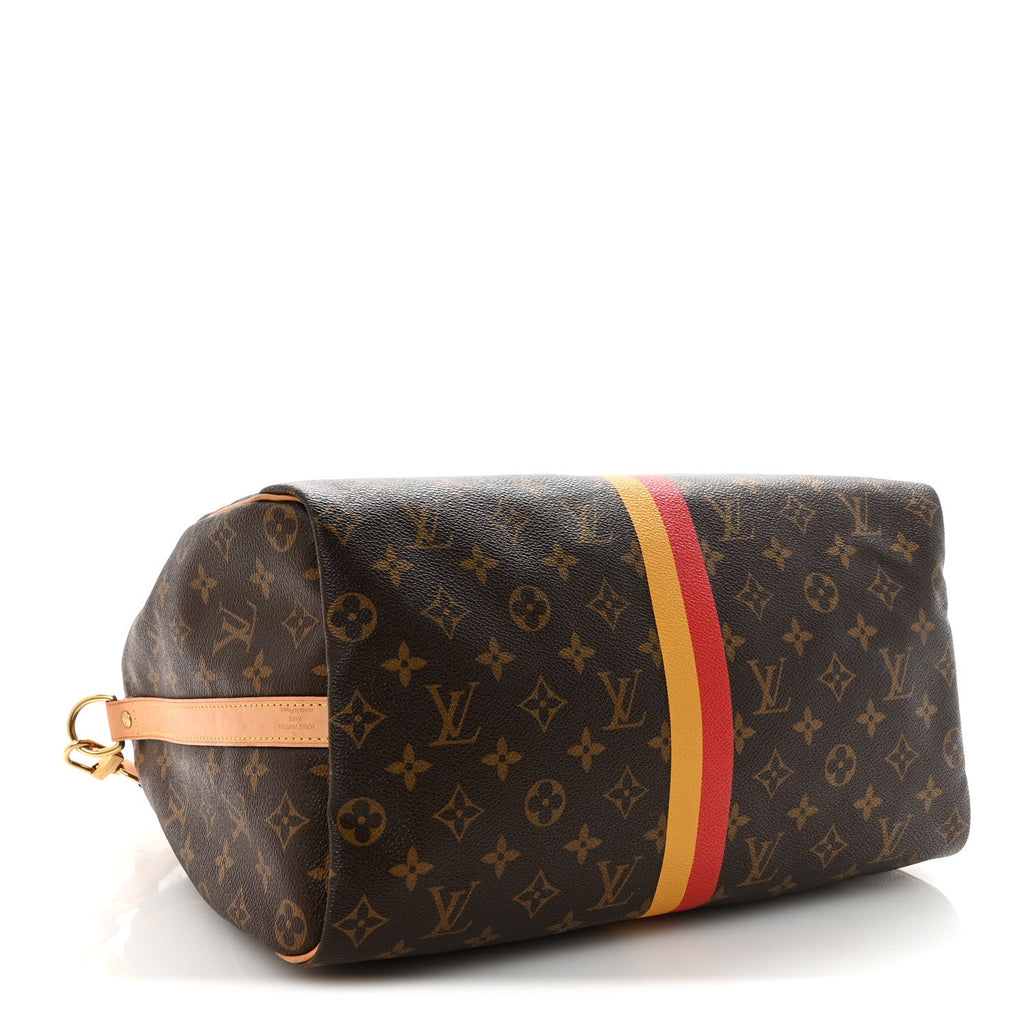 Louis Vuitton Monogram My LV Heritage Speedy Bandouliere 35 Jaune Rouge