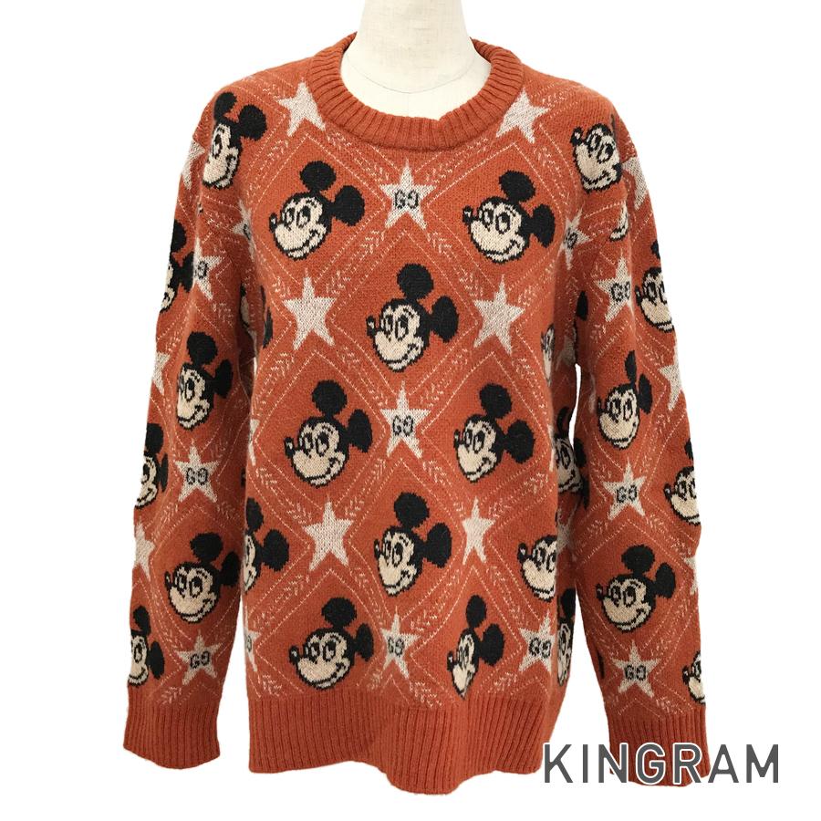 GUCCI Mickey Mouse Collaboration Star Jacquard Knit Women's sweater