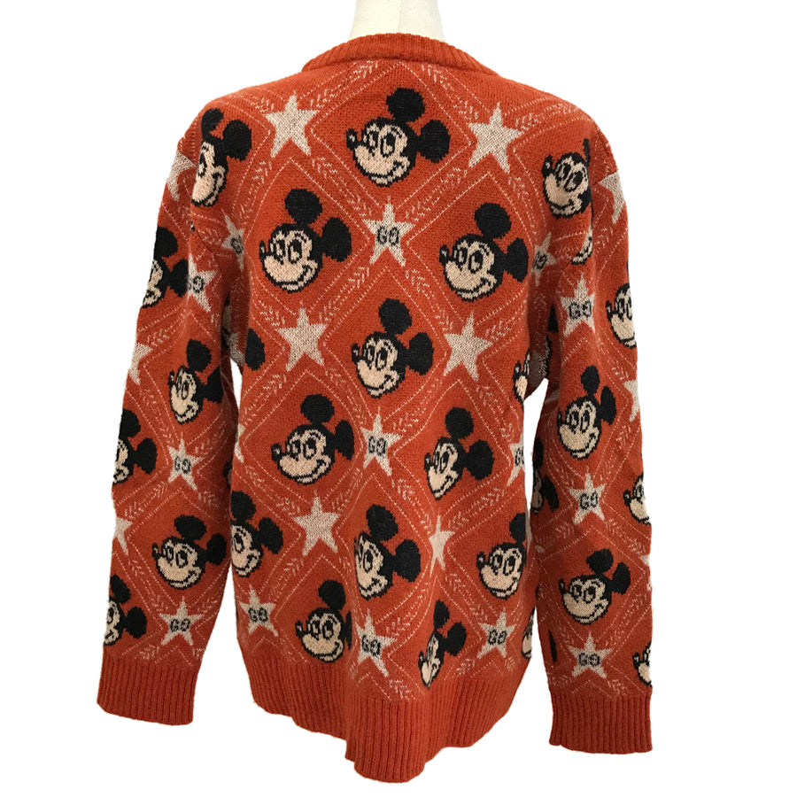 GUCCI Mickey Mouse Collaboration Star Jacquard Knit Women's sweater