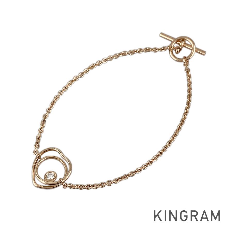 HERMES Vertege Coeur Diamond Bracelet
