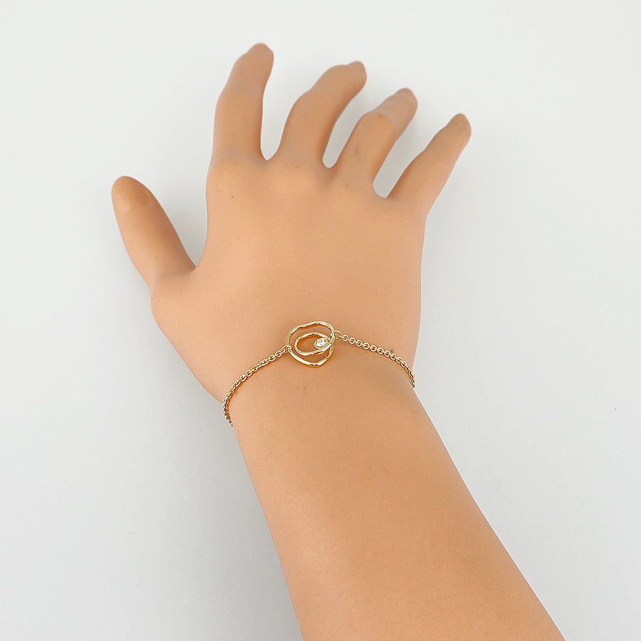 HERMES Vertege Coeur Diamond Bracelet