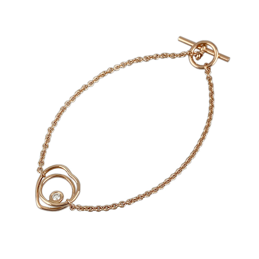 HERMES Vertege Coeur Diamond Bracelet