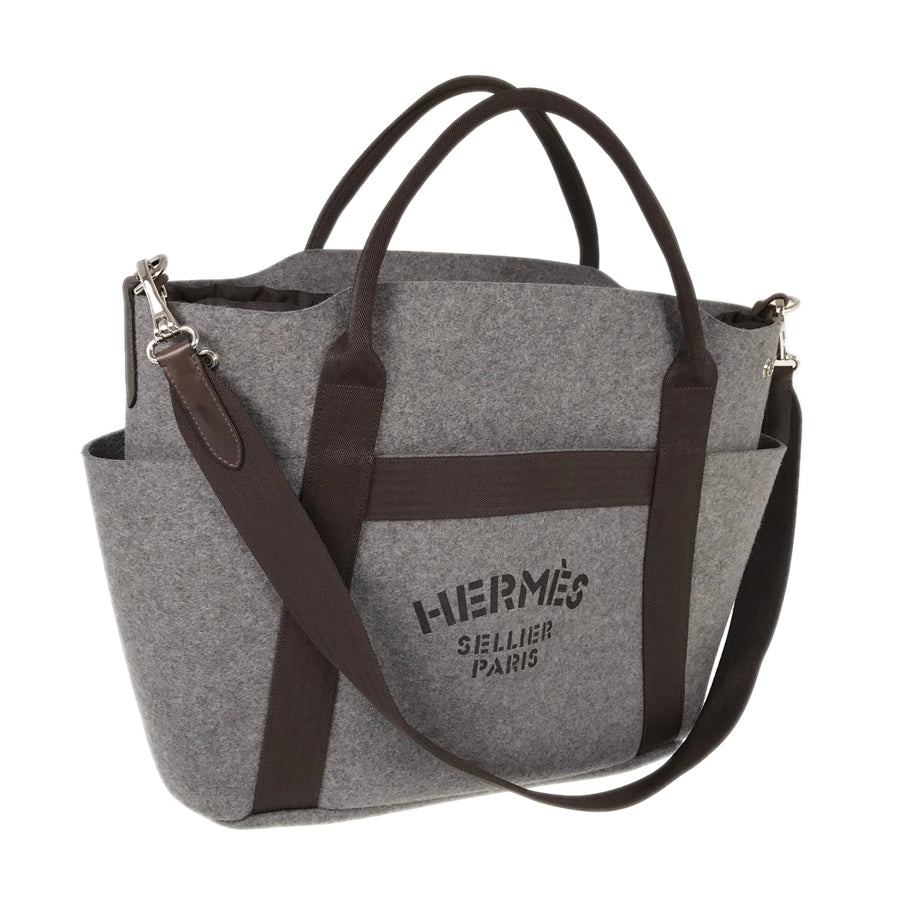 HERMES sacked panther jug room Tote bag