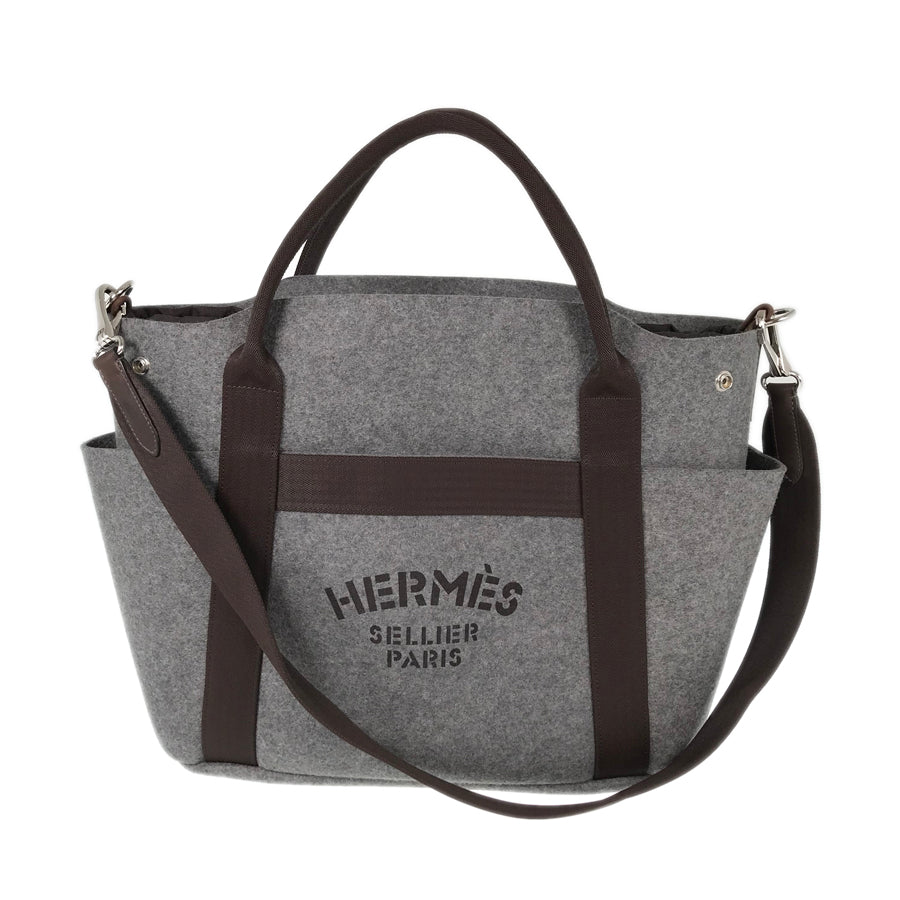 HERMES sacked panther jug room Tote bag