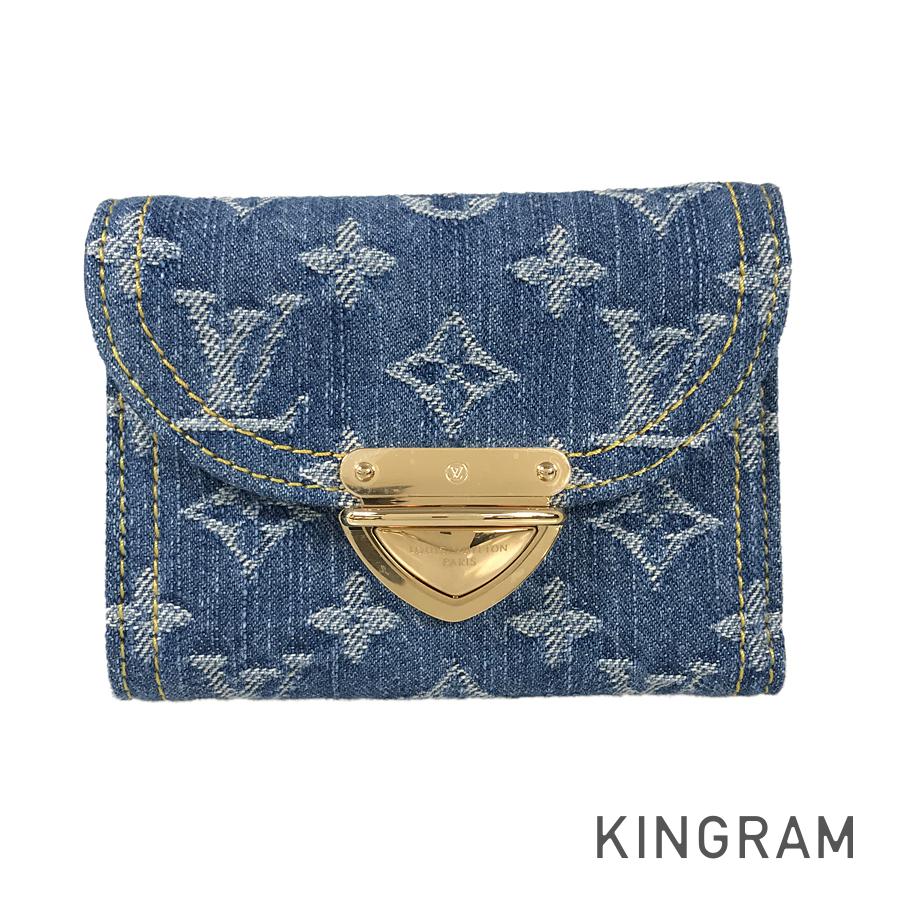 LOUIS VUITTON Monogram Denim LV remix Portefeuille Victorine M82959 Trifold wallet