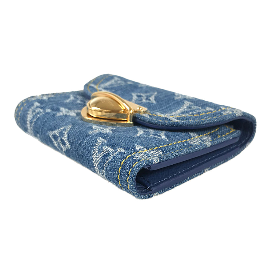 LOUIS VUITTON Monogram Denim LV remix Portefeuille Victorine M82959 Trifold wallet