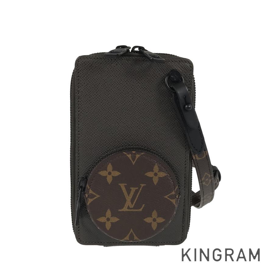 LOUIS VUITTON Taiga Monogram Phone Box M30581 Shoulder bag