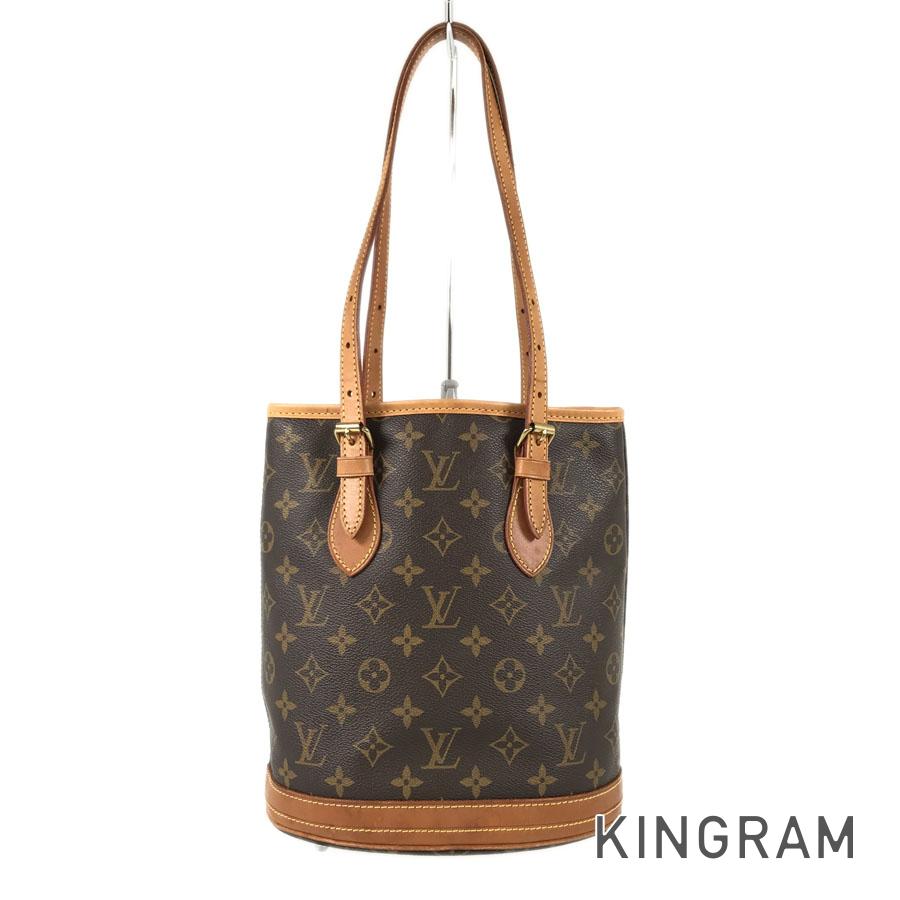 LOUIS VUITTON Monogram Petit Bucket M42238 Tote bag