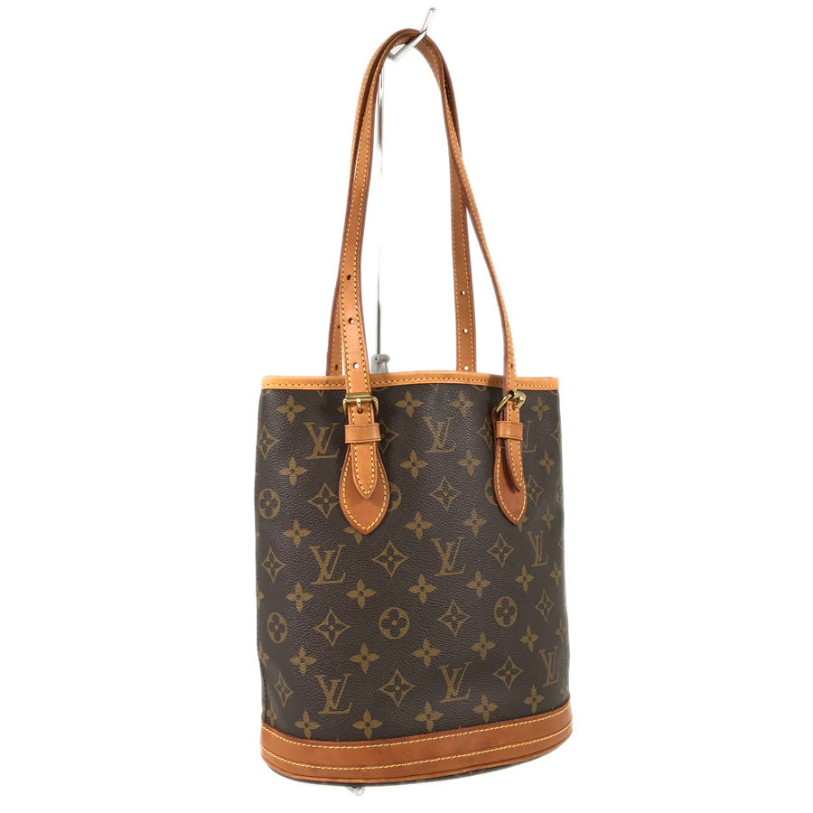 LOUIS VUITTON Monogram Petit Bucket M42238 Tote bag