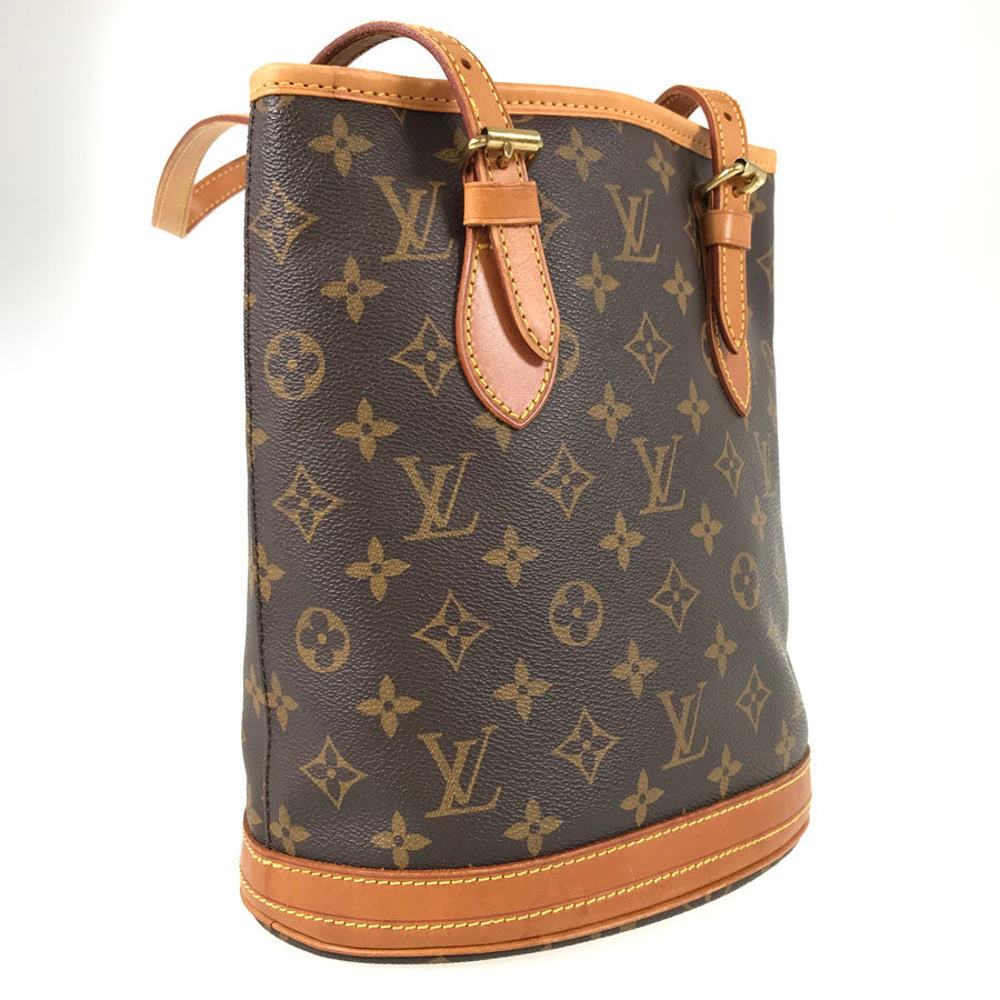 LOUIS VUITTON Monogram Petit Bucket M42238 Tote bag
