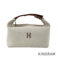 HERMES Brid A Black GM Pouch