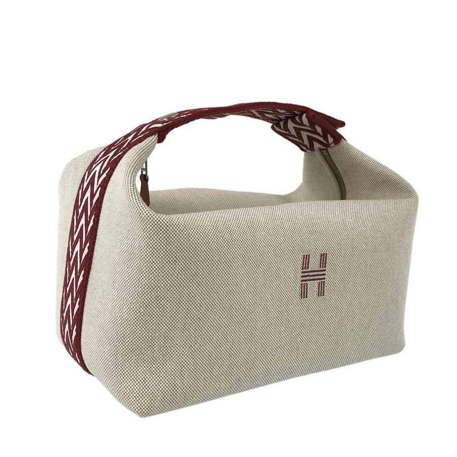HERMES Brid A Black GM Pouch