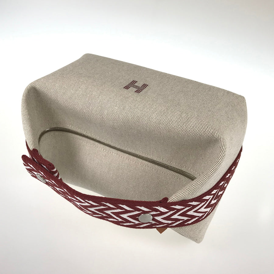 HERMES Brid A Black GM Pouch