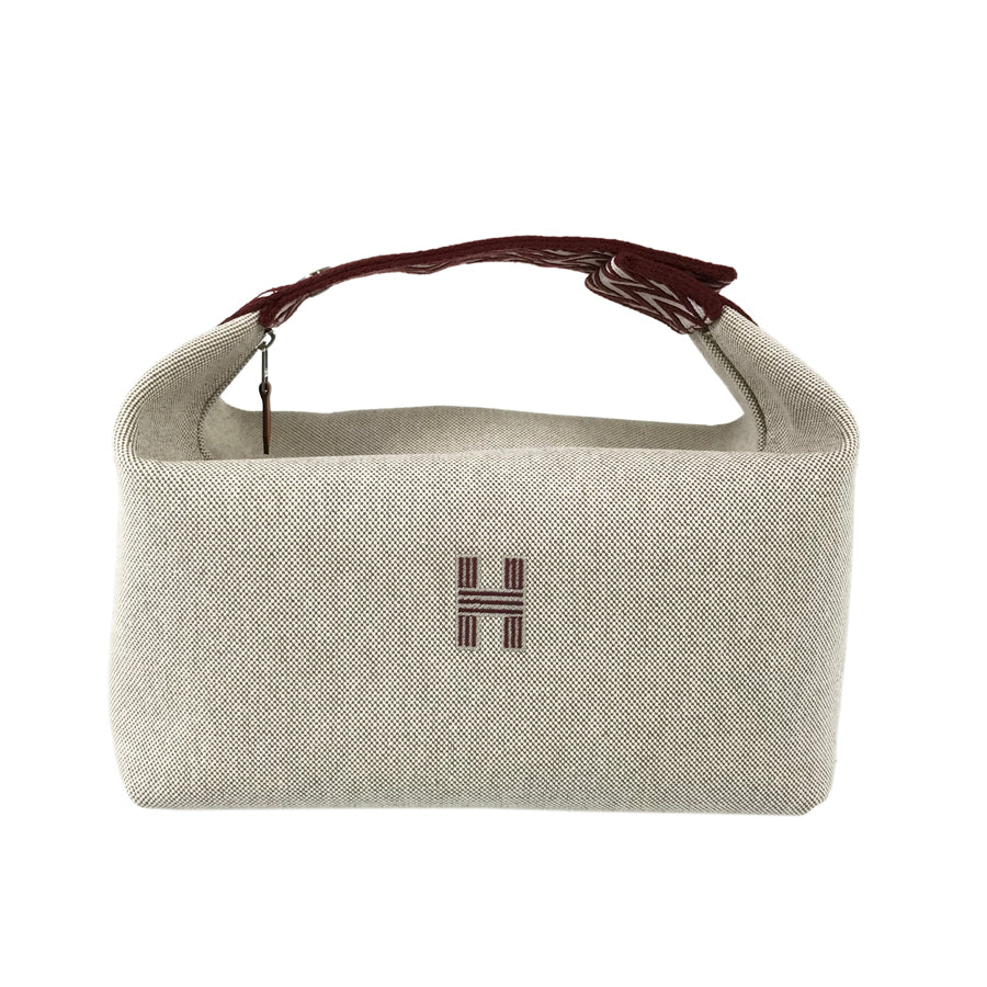HERMES Brid A Black GM Pouch