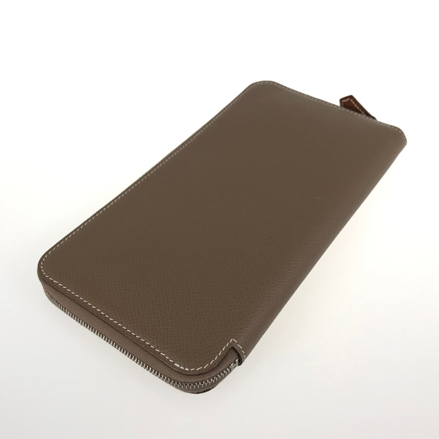 HERMES Azap Long Silkine Long wallet Round zipper