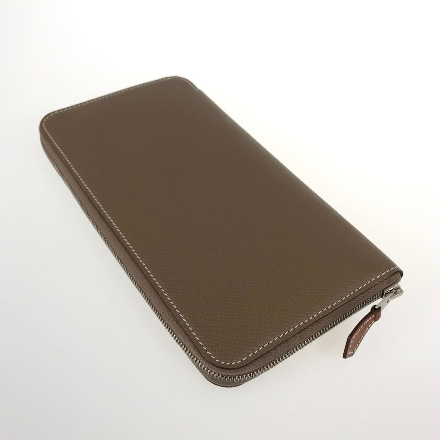 HERMES Azap Long Silkine Long wallet Round zipper