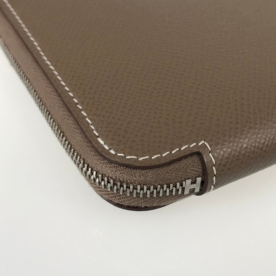HERMES Azap Long Silkine Long wallet Round zipper