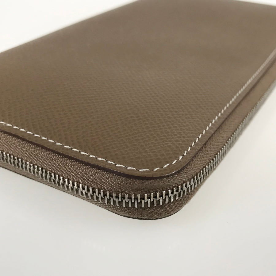HERMES Azap Long Silkine Long wallet Round zipper