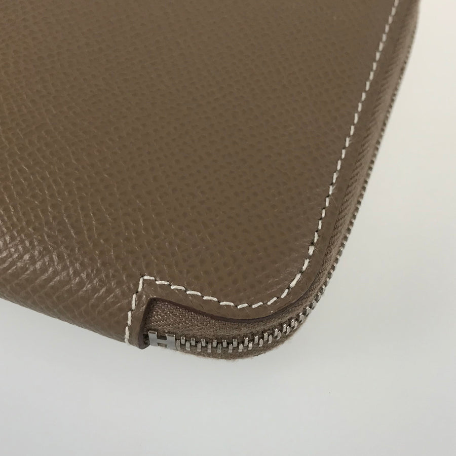 HERMES Azap Long Silkine Long wallet Round zipper