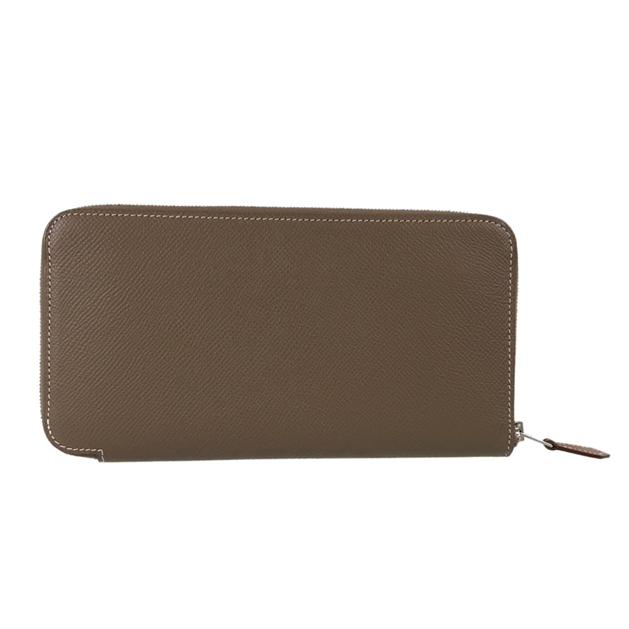 HERMES Azap Long Silkine Long wallet Round zipper