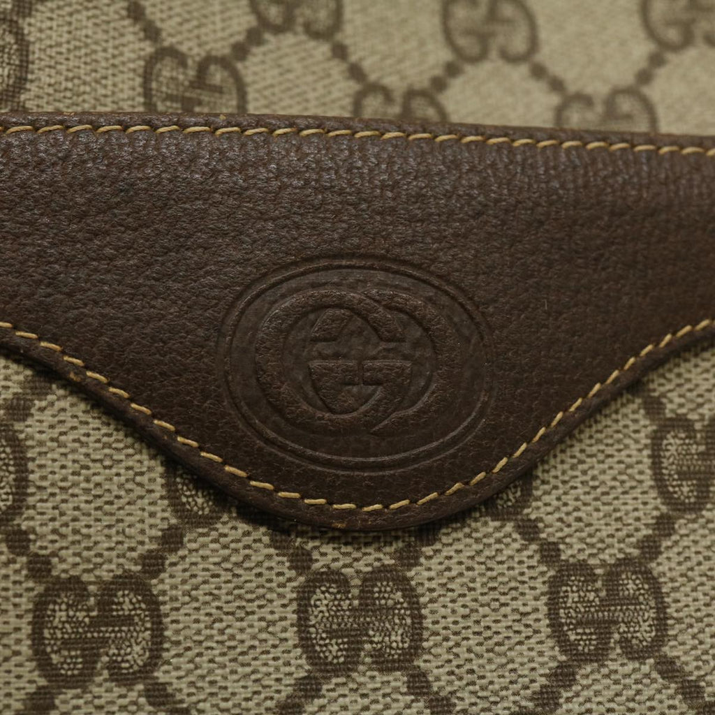 GUCCI Web Sherry Line GG Canvas Tote Bag Beige Red Green  fm1307