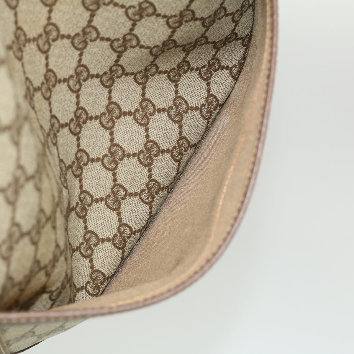 GUCCI Web Sherry Line GG Canvas Tote Bag Beige Red Green  fm1307