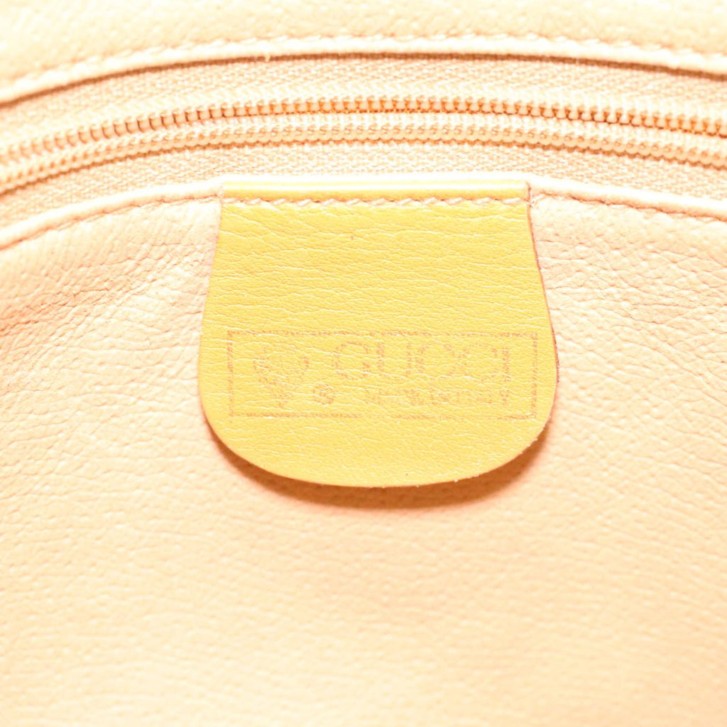 GUCCI Micro GG Canvas Web Sherry Line Shoulder Bag Beige Red Green  fm1935