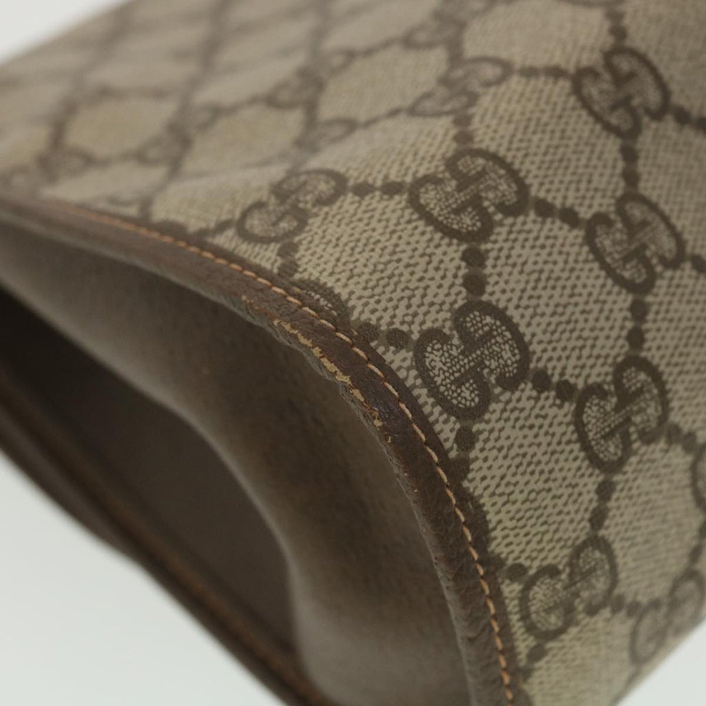 GUCCI GG Canvas Web Sherry Line Clutch Bag Beige Red 156.01.031  fm2132